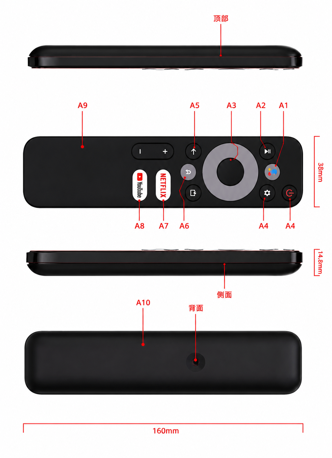 Wemax Replacement Projector Remote Control for Wemax VP01