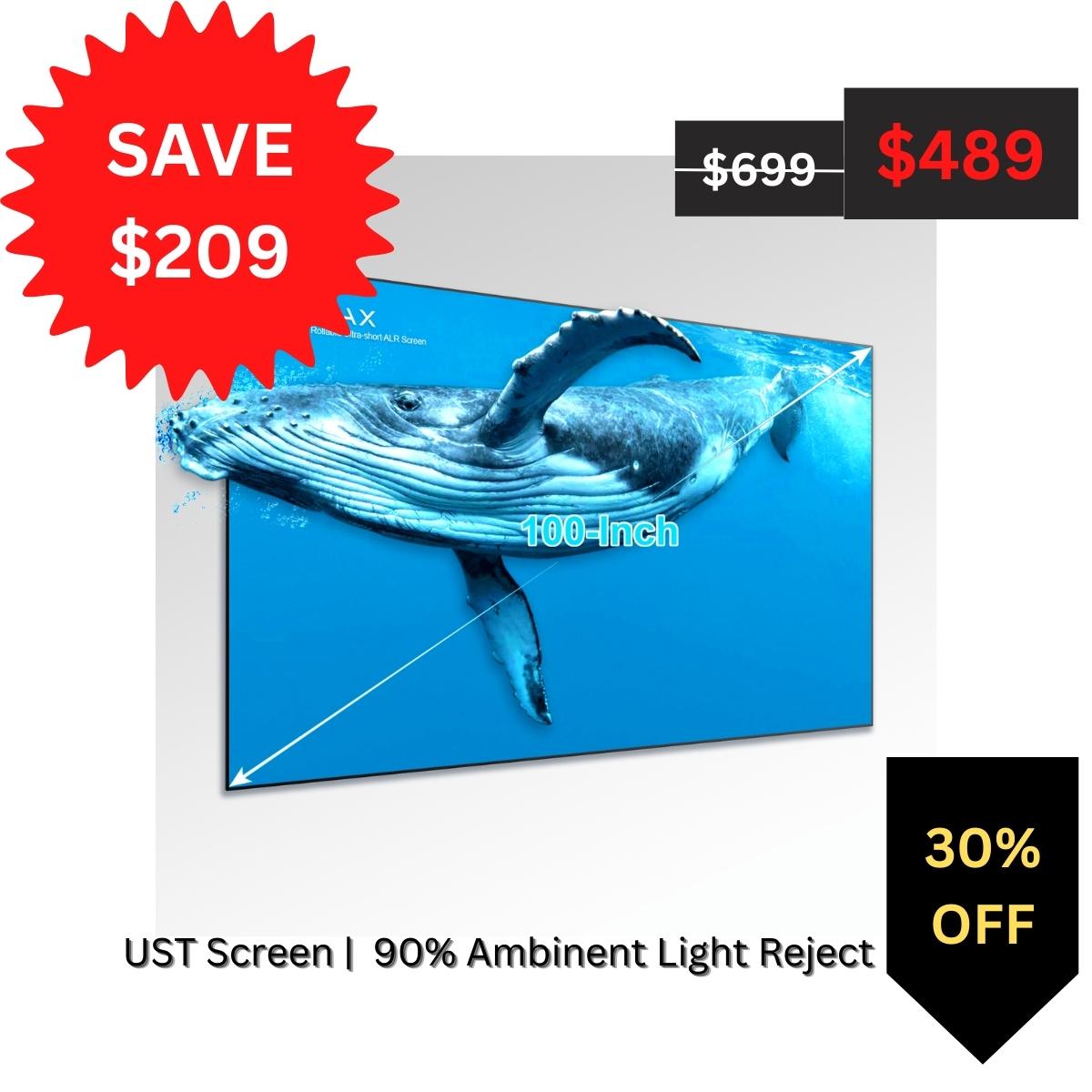 100-inch ALR/CLR Projection Screen