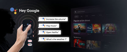 WEMAX VP01 Google TV Projector with Licensed Netflix--remote control