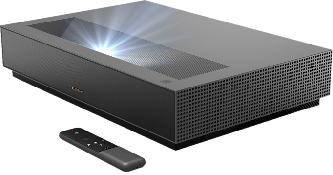 Proyector láser WEMAX Nova 4K UHD de tiro ultra corto renovado | Android TV  | ALPD Laser TV | HDR10 de 80 a 150 pulgadas | Dolby Audio DTS-HD 
