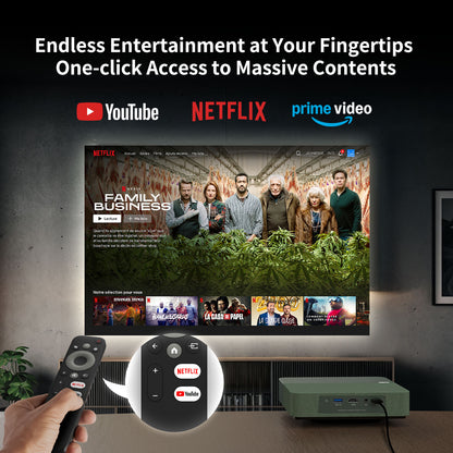 WEMAX S5 Smart Laser Projector — Netflix Licensed, Portable 1080P HDR10 Home Theater