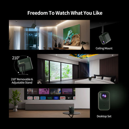 WEMAX VP02 Google TV Projector with Licensed Netflix