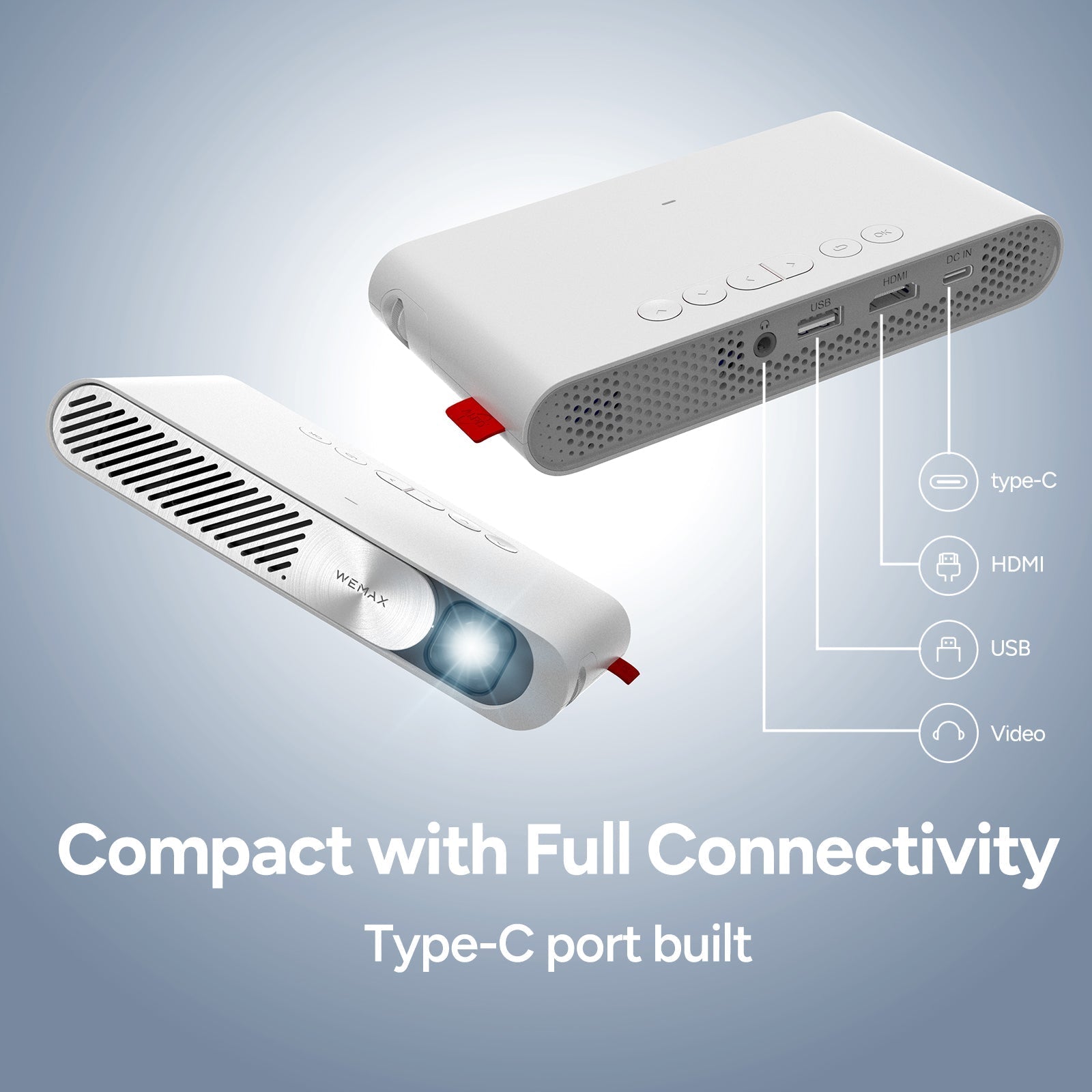Wemax Go Ultra-Portable ALPD  TI DLP 1080P Supported Laser Projector