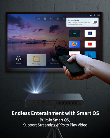 Wemax Go Advanced Portable Smart 1080p ALPD Laser Projector w/ Built-in Battery